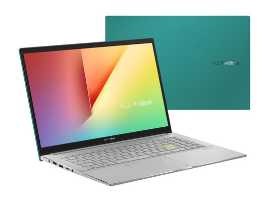 ASUS VivoBook S15 S533 Thin and Light Laptop, 15.6" FHD, Intel Core i5-10210U CPU, 8 GB DDR4 RAM, 512 GB PCIe SSD, Windows 10 Home, S533FA-DS51-GN, Gaia Green