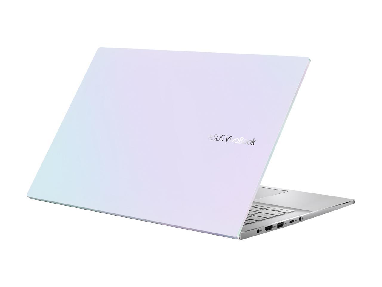 ASUS VivoBook S15 S533 Thin and Light Laptop, 15.6" FHD, Intel Core i5-10210U CPU, 8 GB DDR4 RAM, 512 GB PCIe SSD, Windows 10 Home, S533FA-DS51-WH, Dreamy White