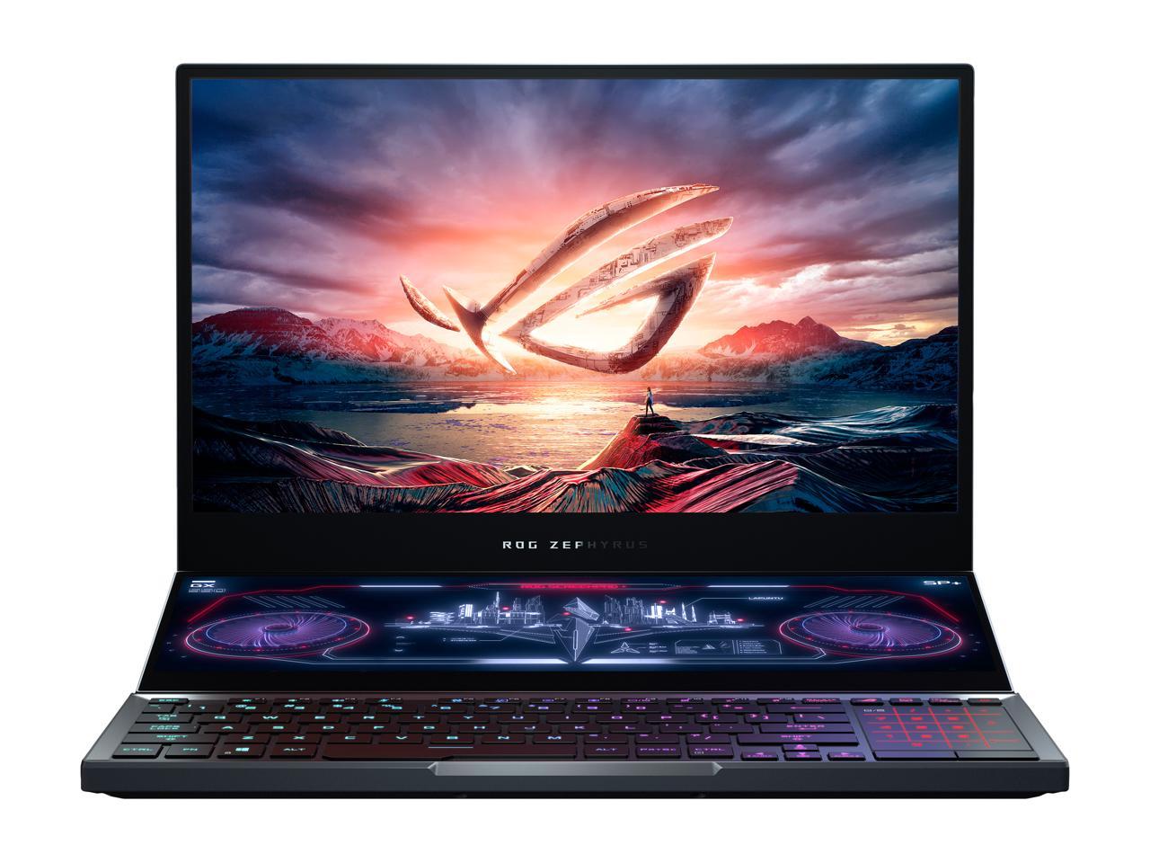 ASUS ROG Zephyrus Duo 15 - 15.6" 300 Hz - GeForce RTX 2070 SUPER - Intel Core i7-10875H - 32 GB DDR4 - 2 TB RAID 0 SSD - Per-Key RGB - Thunderbolt 3 - Windows 10 - Gaming Laptop (GX550LWS-XS79)