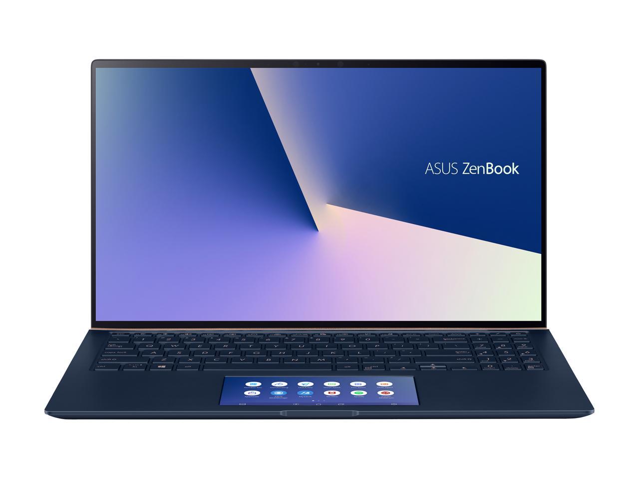 ASUS ZenBook 15 Ultra-Slim Laptop 15.6" 4K UHD NanoEdge Bezel, Intel Core i7-10510U, 16GB RAM, 1TB PCIe SSD, GeForce GTX 1650 Max-Q, Innovative ScreenPad 2.0, Windows 10 Pro, UX534FTC-NH77, Royal Blue