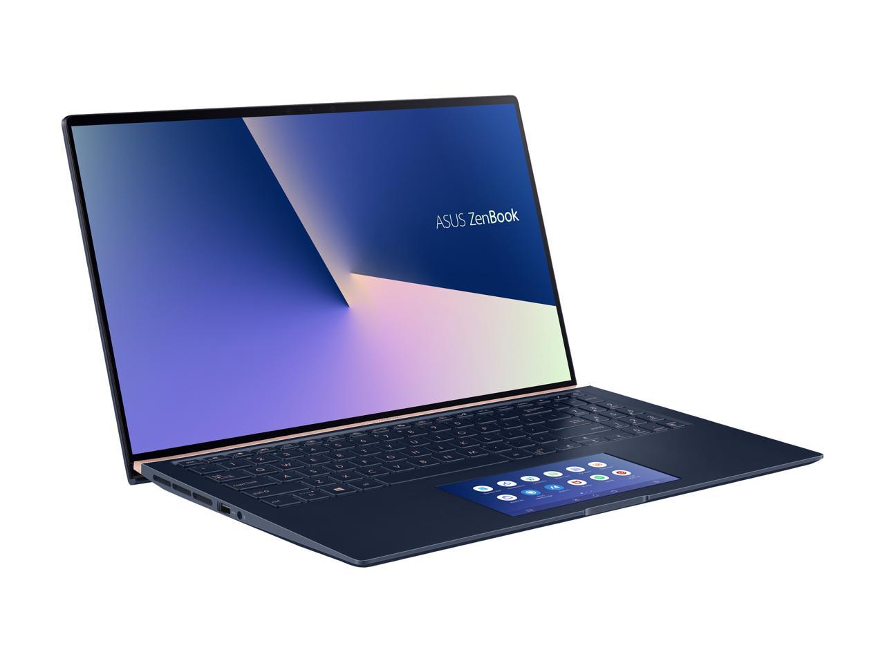 ASUS ZenBook 15 Ultra-Slim Laptop 15.6" 4K UHD NanoEdge Bezel, Intel Core i7-10510U, 16GB RAM, 1TB PCIe SSD, GeForce GTX 1650 Max-Q, Innovative ScreenPad 2.0, Windows 10 Pro, UX534FTC-NH77, Royal Blue