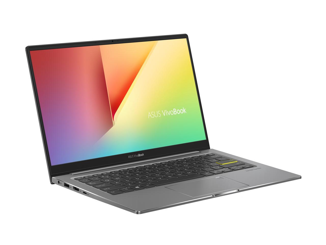 ASUS VivoBook S13 Thin and Light Laptop, 13.3" FHD Display, Intel Core i5-1035G1 CPU, 8 GB LPDDR4X RAM, 512 GB PCIe SSD, Windows 10 Home, Fingerprint Reader, Indie Black, S333JA-DS51