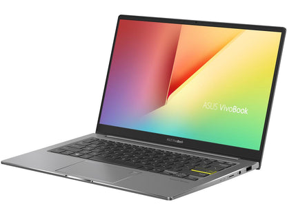 ASUS VivoBook S13 Thin and Light Laptop, 13.3" FHD Display, Intel Core i5-1035G1 CPU, 8 GB LPDDR4X RAM, 512 GB PCIe SSD, Windows 10 Home, Fingerprint Reader, Indie Black, S333JA-DS51