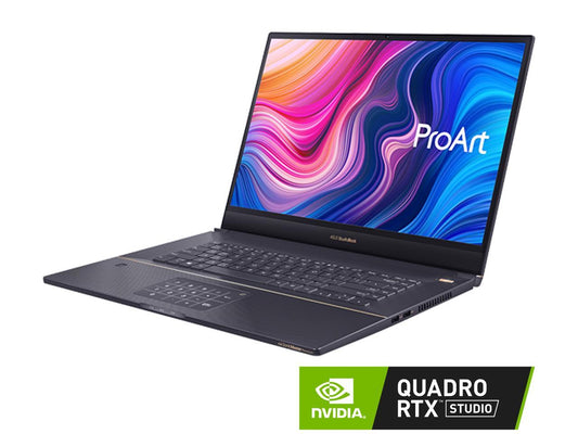 ASUS ProArt StudioBook Pro 17 Mobile Workstation, 17" WUXGA NanoEdge Bezel Display, Intel Core i7-9750H, 16GB DDR4, 1TB PCIe SSD, NVIDIA Quadro RTX 3000 Max-Q, Windows 10 Pro, Star Gray, W700G3T-XS77
