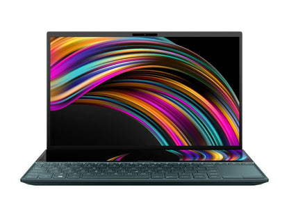 ASUS ZenBook Duo UX481 14" FHD NanoEdge Bezel Touch, Intel Core i7-10510U, 8 GB RAM, 512 GB PCIe SSD, Innovative ScreenPad Plus, Windows 10 Home, UX481FA-DB71T, Celestial Blue