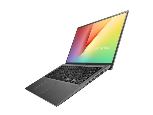 ASUS VivoBook 15 Thin and Light Laptop, 15.6" FHD Display, Intel i5-1035G1 CPU, 8 GB RAM, 256 GB SSD + 1 TB HDD, Backlit Keyboard, Fingerprint, Windows 10, Slate Gray, F512JA-NH56