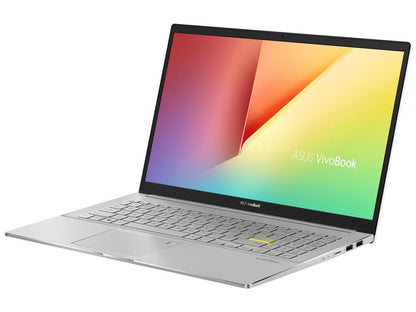 ASUS VivoBook S15 S533 Thin and Light Laptop, 15.6" FHD Display, Intel Core i7-10510U CPU, 16 GB DDR4 RAM, 512 GB PCIe SSD, Fingerprint Reader, Windows 10 Home, Dreamy White, S533FA-DS74-WH