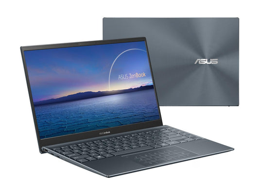 ASUS ZenBook 14 Ultra-Slim Laptop 14" Full HD NanoEdge Bezel Display, Intel Core i5-1035G1, 8 GB RAM, 512 GB PCIe SSD, NumberPad, Thunderbolt 3, Windows 10 Home, Pine Grey, UX425JA-EB51