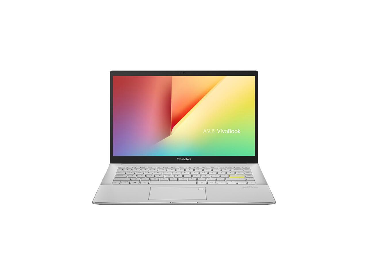 ASUS VivoBook S14 S433 Thin and Light Laptop, 14" FHD Display, Intel Core i5-1135G7 CPU, 8 GB DDR4 RAM, 512 GB PCIe SSD, Thunderbolt 3, Wi-Fi 6, Windows 10 Home, Dreamy White, S433EA-DH51-WH