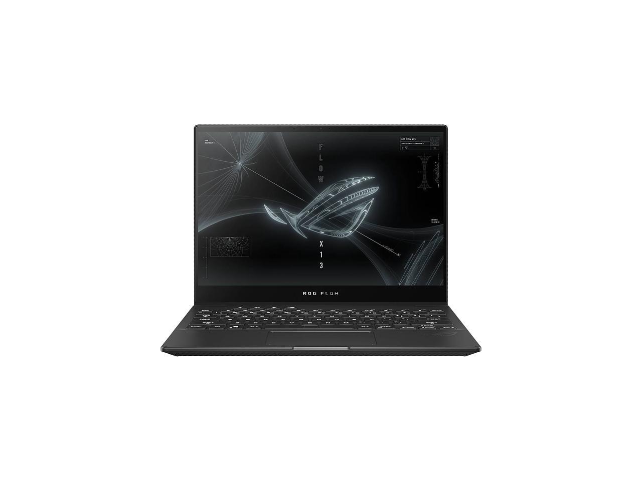 ASUS ROG Flow X13 - 13.4" - AMD Ryzen 9 5000 Series 5980HS (3.00GHz) - NVIDIA GeForce GTX 1650 - 32 GB LPDDR4X - 1 TB PCIe SSD - Windows 10 Pro 64-bit - Gaming Laptop (GV301QH-XS98-B )