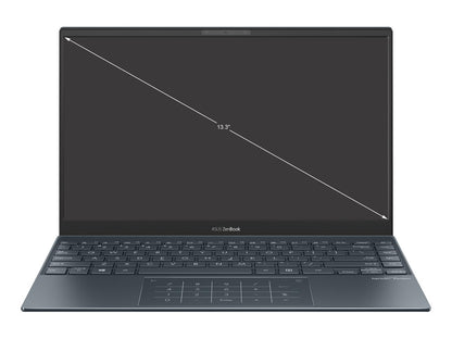 ASUS ZenBook 13 Ultra-Slim Laptop, 13.3" OLED FHD NanoEdge Bezel Display, AMD Ryzen 7 5700U, 8GB LPDDR4X RAM, 512GB PCIe SSD, NumberPad, Wi-Fi 5, Windows 10 Home, Pine Grey, UM325UA-DS71