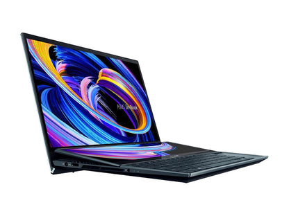 ASUS Laptop Zenbook Pro Duo Intel Core i7 10th Gen 10870H (2.20 GHz) 16 GB Memory 1 TB PCIe SSD NVIDIA GeForce RTX 3070 Laptop GPU 15.6" 4K/UHD Touchscreen Windows 10 Pro 64-bit UX582LR-XS74T