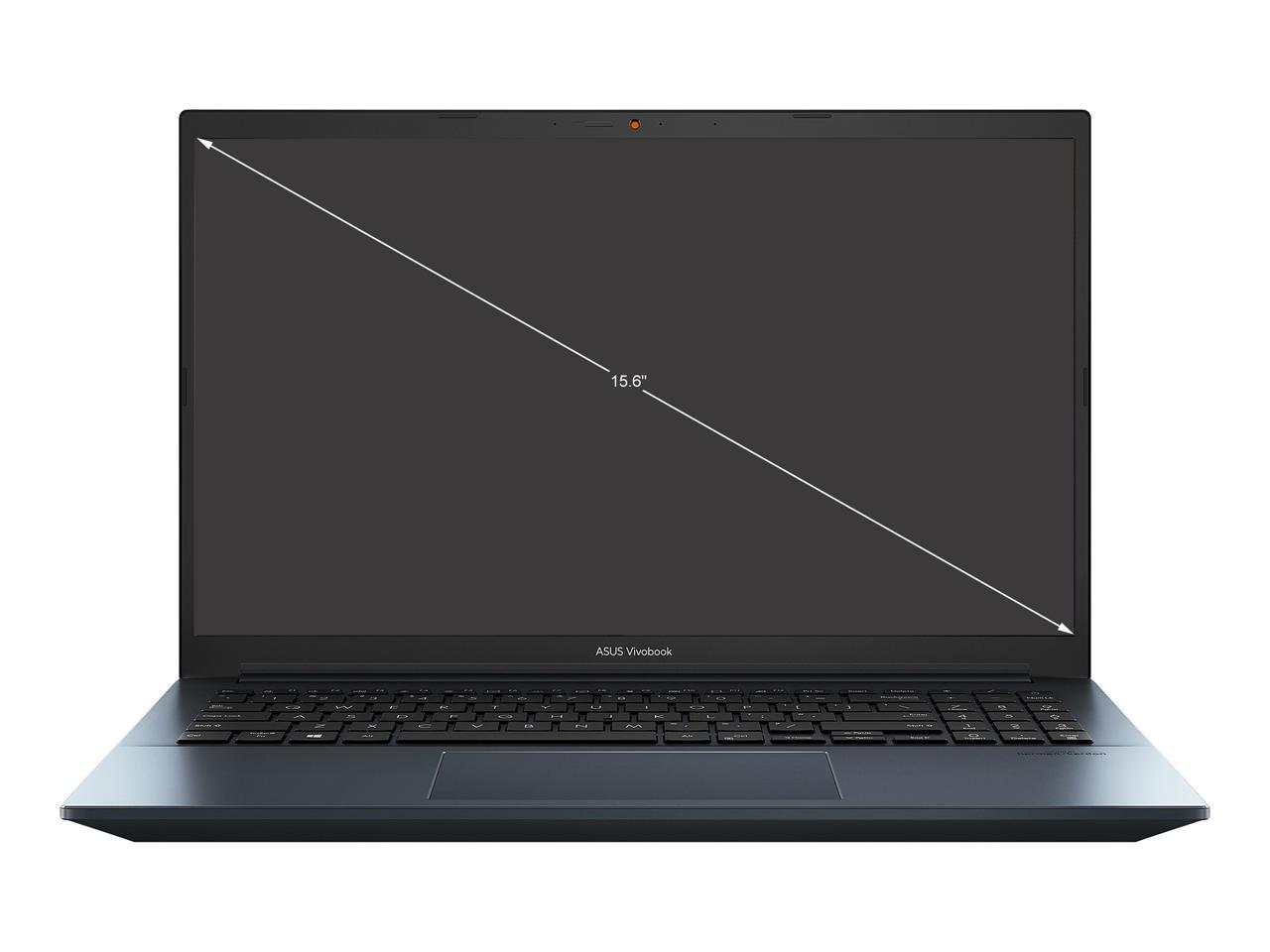 ASUS VivoBook Pro 15 OLED Ultra Slim Laptop, 15.6" FHD OLED Display, AMD Ryzen 7 5800H CPU, NVIDIA GeForce RTX 3050, 16GB RAM, 512GB SSD, Windows 11 Home, Quiet Blue, M3500QC-DS71