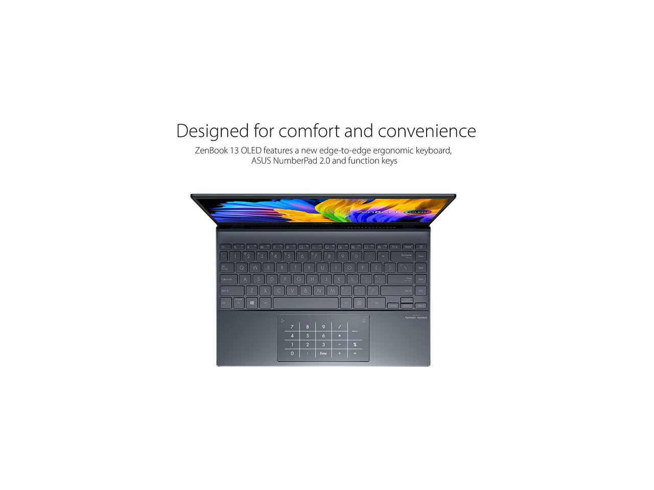 ASUS Laptop ZenBook Intel Core i7 11th Gen 1165G7 (2.80GHz) 16GB Memory 512 GB PCIe SSD Intel Iris Xe Graphics 13.3" Windows 11 Pro 64-bit UX325EA-XH74