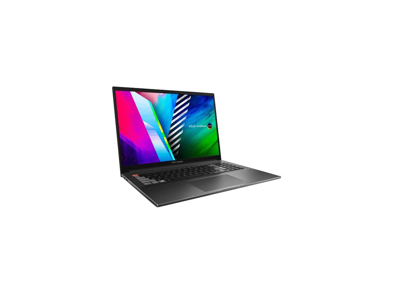 ASUS VivoBook Pro 16X OLED Slim Laptop, 16" WQUXGA 16:10 Display, AMD Ryzen 7 5800H CPU, NVIDIA GeForce RTX 3050 Ti, 16GB RAM, 1TB SSD, Windows 11 Home, 0°Black, M7600QE-DB74