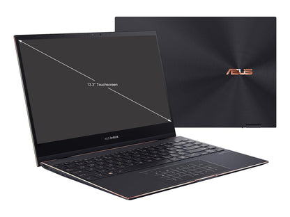 ASUS ZenBook Flip S13 OLED Ultra Slim Laptop, 13.3" 4K Touch, Intel Evo Platform Core i7-1165G7 CPU, 16GB RAM, 1TB SSD, Thunderbolt4, TPM, Win10 Pro, AI Noise-cancellation, Jade Black, UX371EA-XB76T