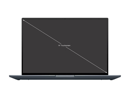 ASUS ZenBook 14X OLED Laptop, 14" 2.8K 16:10 Touch Display, Intel Core i7-1260P CPU, NVIDIA GeForce MX550, 16GB RAM, 512GB SSD, Windows 11 Home, Pine Grey, UX5400ZB-DB74T