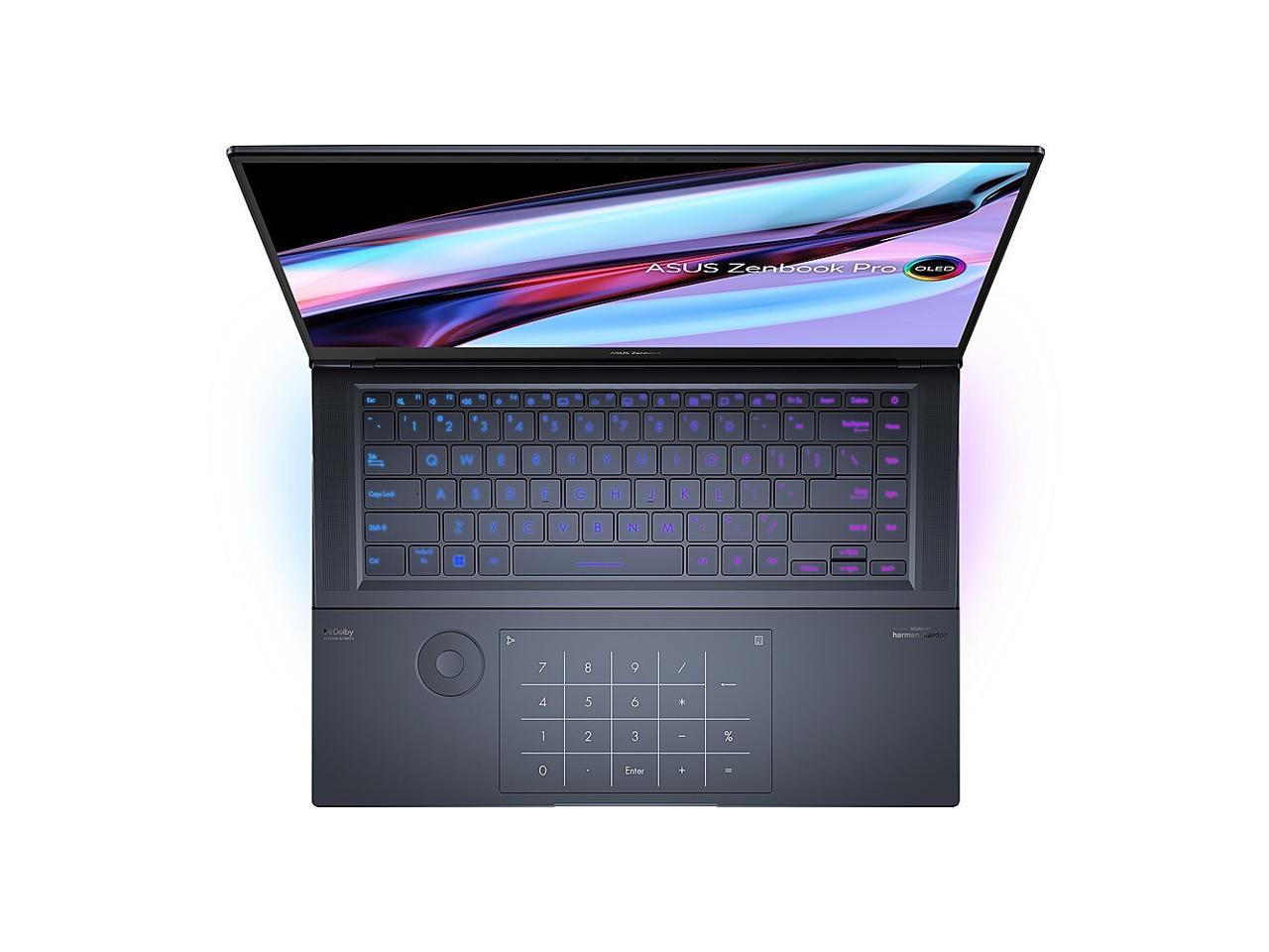 ASUS Laptop ZenBook Pro Intel Core i7 12th Gen 12700H (2.30GHz) 16GB Memory 1 TB PCIe SSD NVIDIA GeForce RTX 3060 Laptop GPU 16.0" 4K Touchscreen Windows 11 Home 64-bit UX7602ZM-DB74T