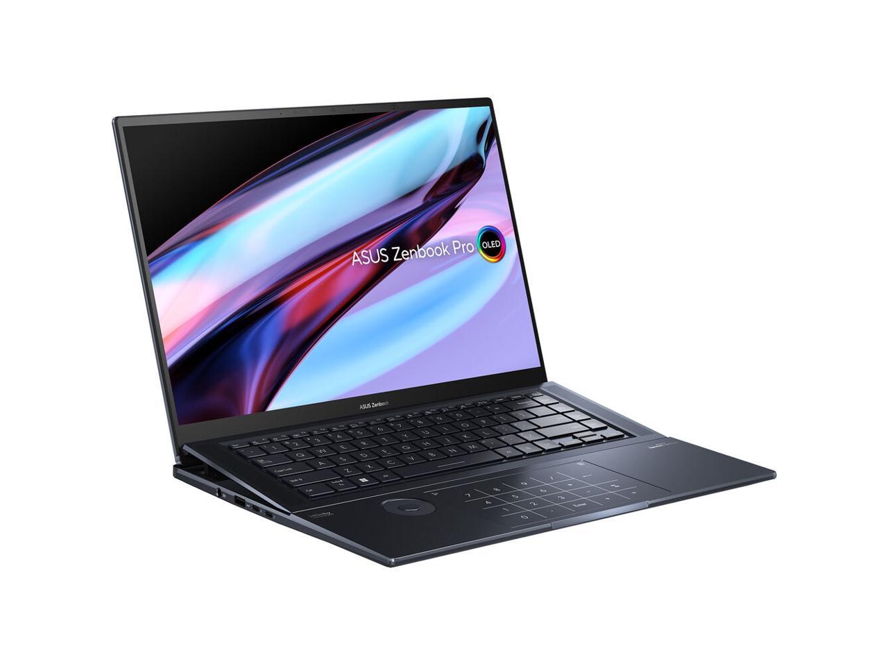 ASUS Laptop ZenBook Pro Intel Core i7 12th Gen 12700H (2.30GHz) 16GB Memory 1 TB PCIe SSD NVIDIA GeForce RTX 3060 Laptop GPU 16.0" 4K Touchscreen Windows 11 Home 64-bit UX7602ZM-DB74T