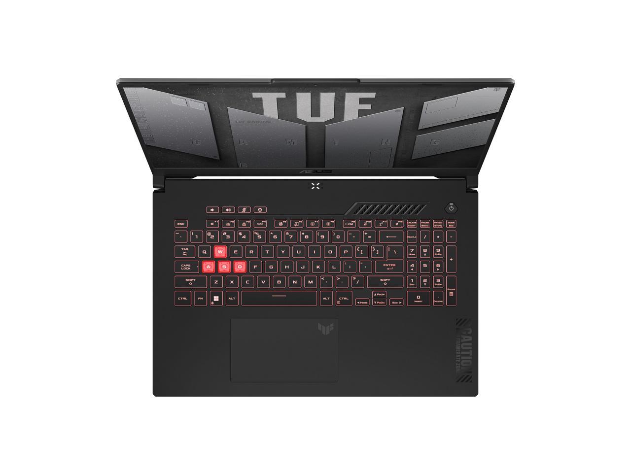 ASUS TUF Gaming F17 (2023) Gaming Laptop, 17.3" FHD 144Hz Display, GeForce RTX 4050, AMD Ryzen 7 7735HS, 16GB DDR5, 1TB PCIe 4.0 SSD, Wi-Fi 6, Windows 11, FA707NU-DS74