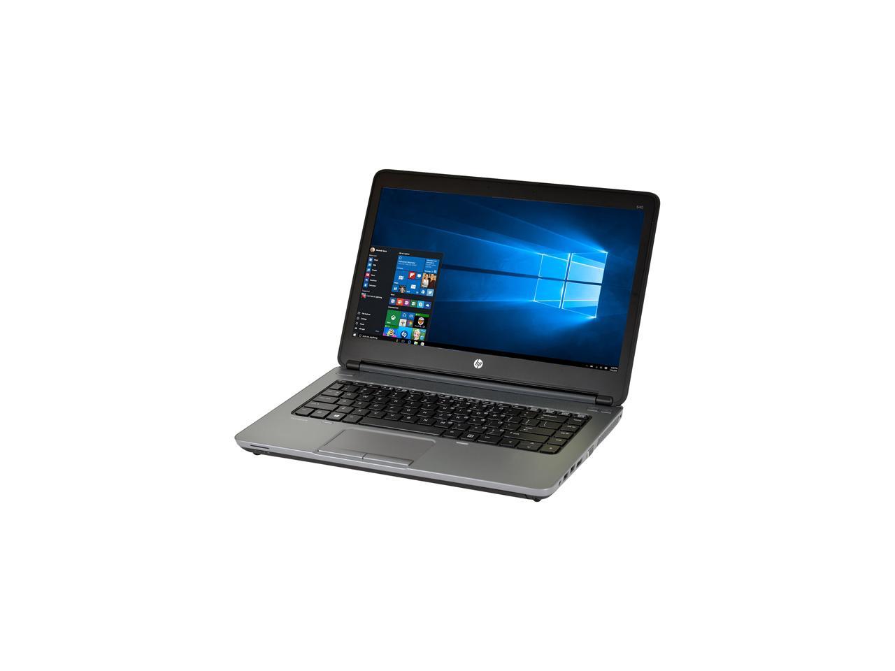 HP B Grade Laptop 640 G1 Intel Core i5 4th Gen 4300M (2.60 GHz) 8 GB Memory 320 GB HDD 14.0" Windows 10 Home 64-Bit