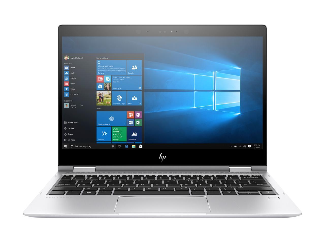 HP EliteBook x360 1020 G2 Intel Core i5 7th Gen 7200U (2.50 GHz) 8 GB Memory 256 GB SSD Intel HD Graphics 620 12.5" Touchscreen 1920 x 1080 Convertible 2-in-1 Laptop Windows 10 Pro 64-bit