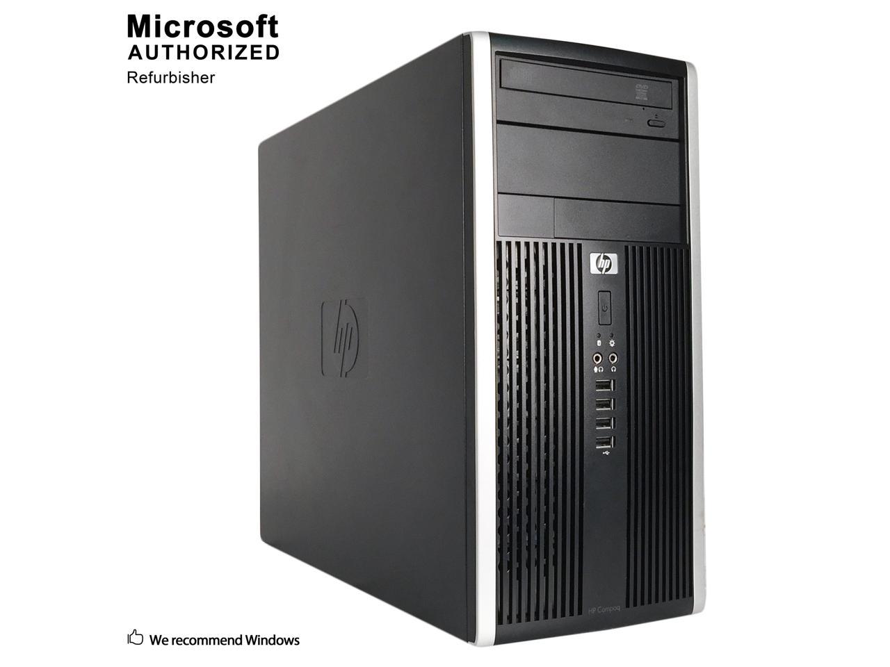 HP Compaq 6200 Pro Tower Intel Core i5 2400 3.10 GHz, 16 GB DDR3, 2 TB HDD, DVD, WiFi, BT 4.0, DP Adapter, Windows 10 Pro 64-bit