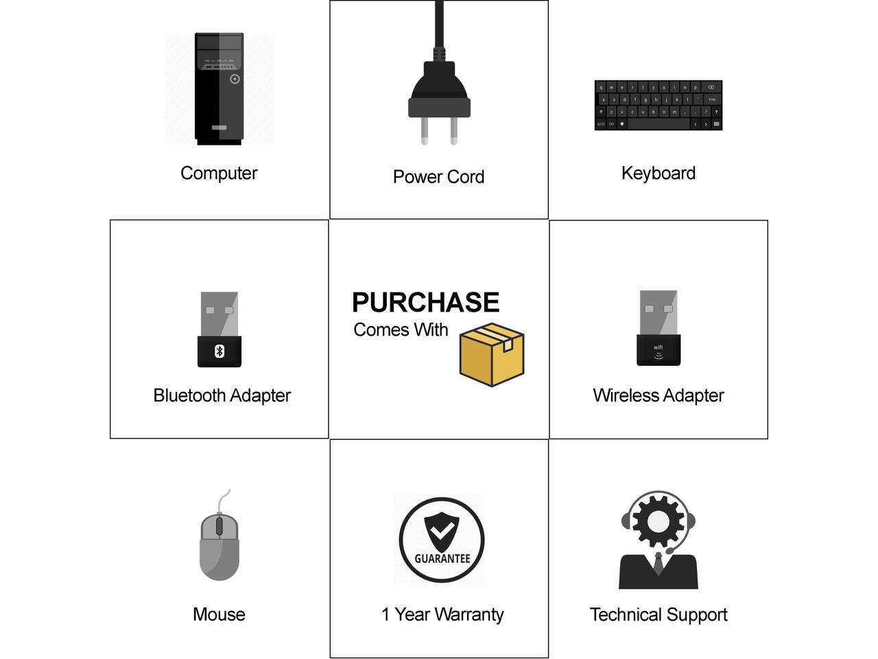 HP Compaq 6200 Pro Tower Intel Core i5 2400 3.10 GHz, 16 GB DDR3, 2 TB HDD, DVD, WiFi, BT 4.0, DP Adapter, Windows 10 Pro 64-bit