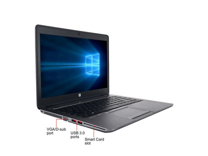 HP EliteBook 840G1 14.0", Intel Core i5-4200U 1.60GHz up to 2.60GHz, 8GB DDR3L, 500GB HDD, Windows 10 Professional 64 Bits(Multi-Language Support English/Spanish), 1 Year Warranty