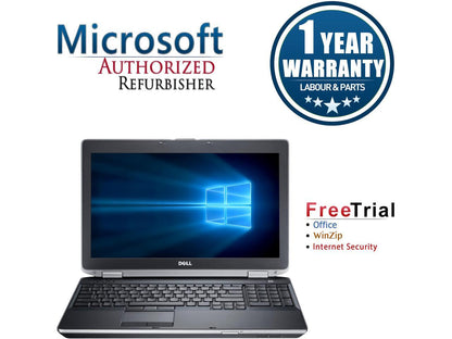 Refurbished Dell Latitude E6530 15.6" Intel Core i5-3320M 2.6GHz 4GB DDR3 120GB SSD DVD Windows 10 Professional 64 Bits 1 Year Warranty