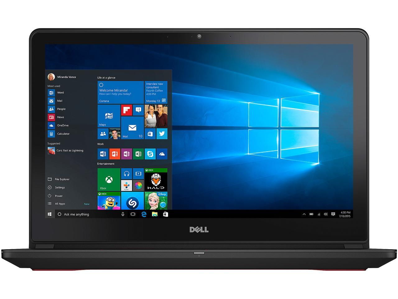 DELL Inspiron i7559-2512BLK Gaming Laptop Intel Core i7 6700HQ (2.60 GHz) 8 GB Memory 1 TB HDD 8 GB SSD NVIDIA GeForce GTX 960M 4 GB GDDR5 15.6" 1920 x 1080 Windows 10 Home 64-Bit