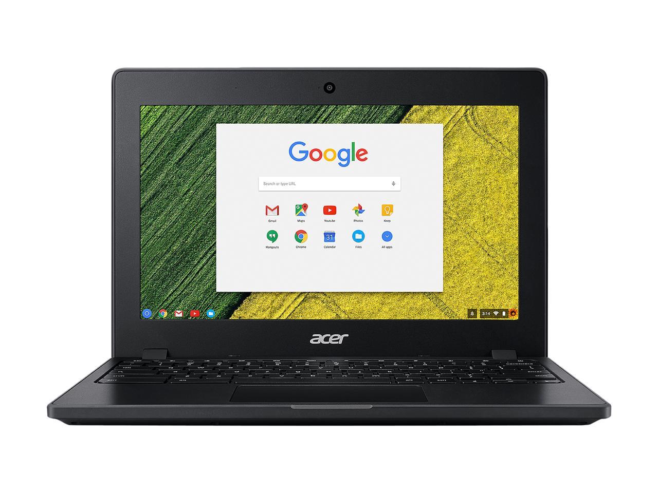 Acer C771T-C1WS 11.6" Touchscreen LCD Chromebook - Intel Celeron 3855U Dual-core (2 Core) 1.60 GHz - 4 GB LPDDR3 - 32 GB Flash Memory - Chrome OS - 1366 x 768 - In-plane Switching (IPS) Technology