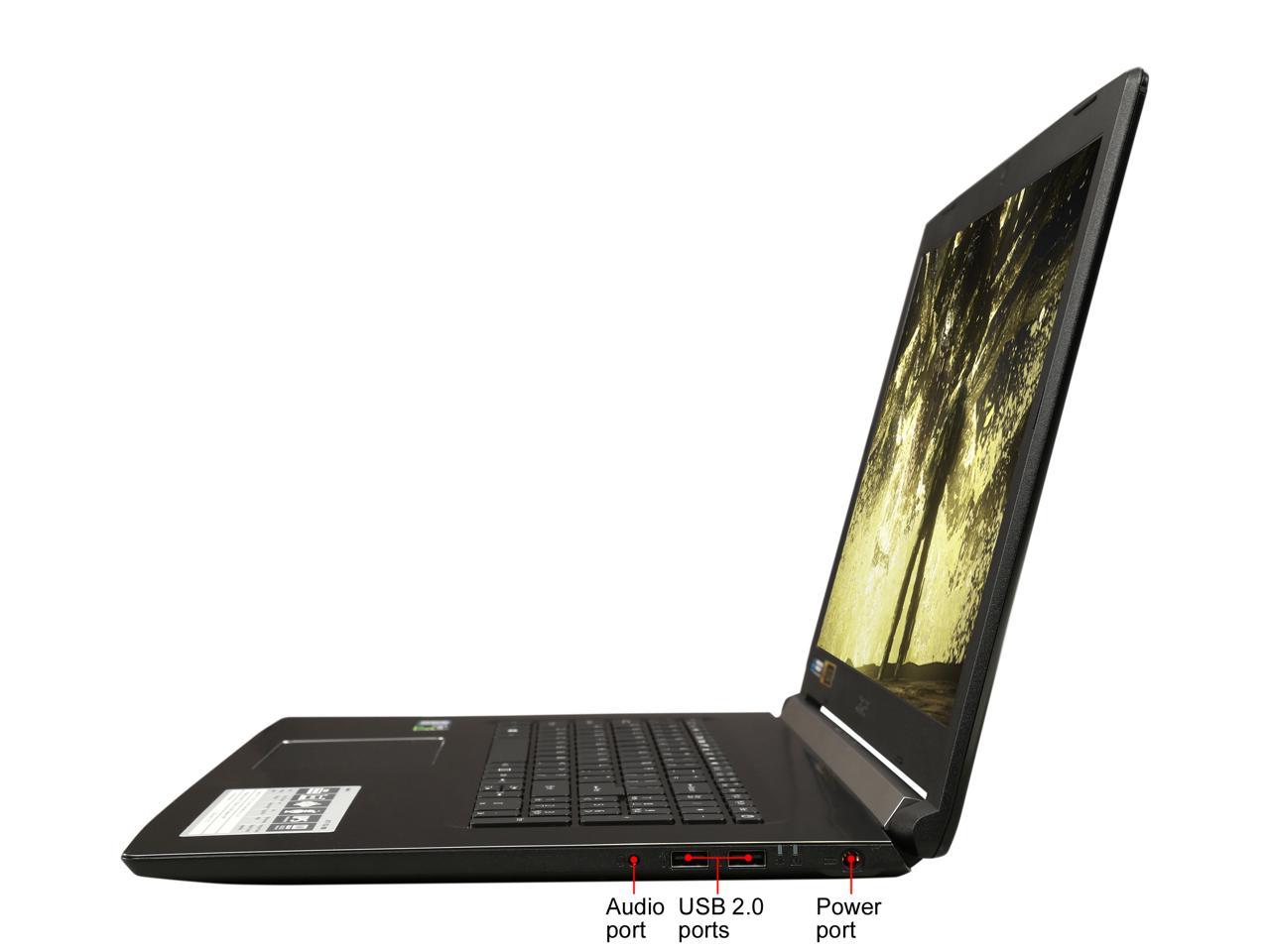 Acer - Gaming Laptop - 17.3" FHD IPS 60 Hz, Intel i7-8750H, NVIDIA GeForce GTX 1060 6 GB GDDR5, 16 GB Memory, 256 GB SSD, Windows 10 Home, VR Ready, Aspire 7 (A717-72G-700J) - ONLY @ NEWEGG