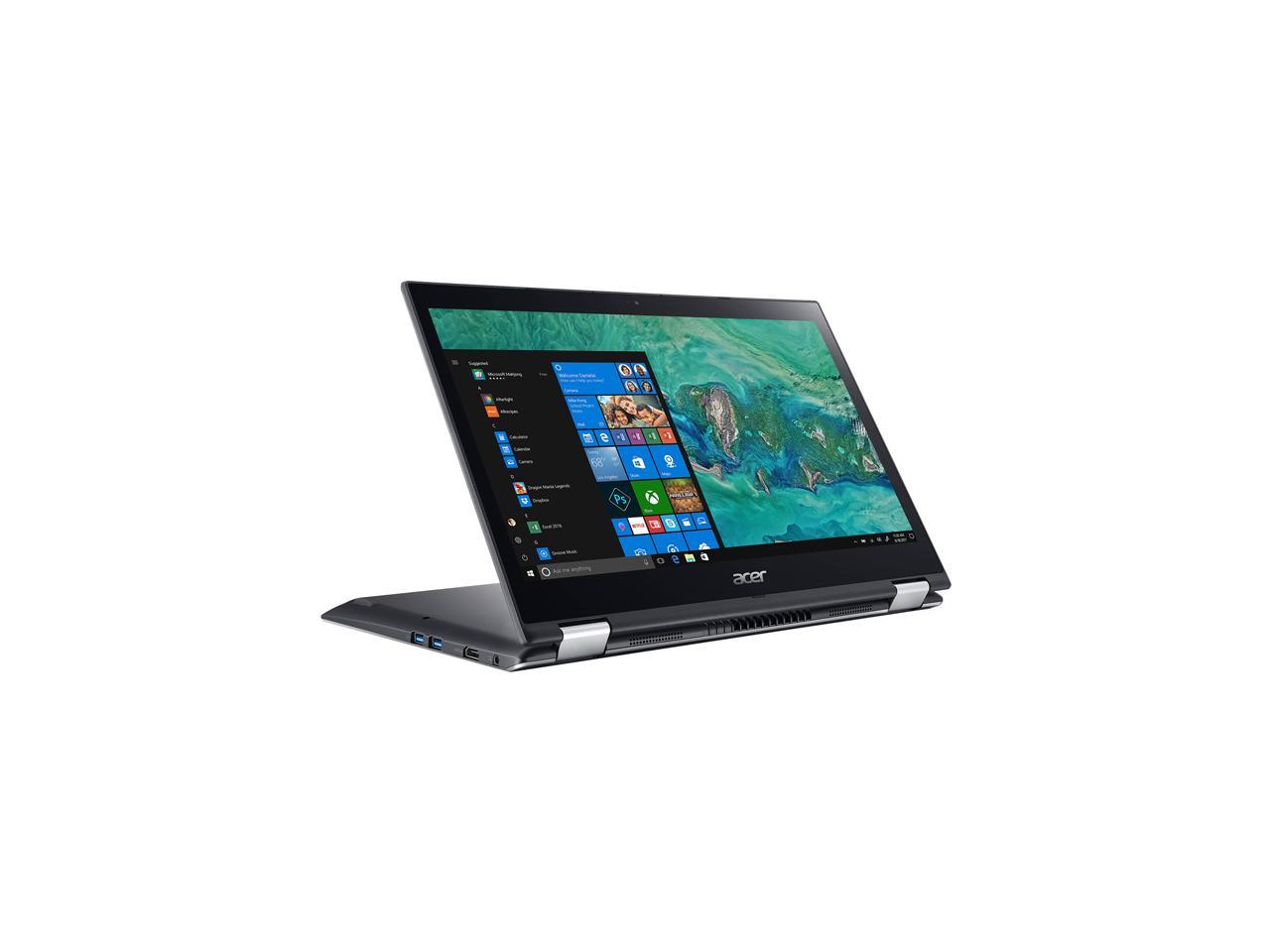 Acer Spin 3 SP314-51-33GR 14" Touchscreen LCD 2 in 1 Notebook - Intel Core i3 (8th Gen) i3-8130U Dual-core (2 Core) 2.20 GHz - 4 GB DDR4 SDRAM - 128 GB SSD - Windows 10 Home in S mode 64-bit - 1366 x 768 - Convertible - Steel Gray