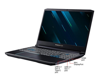 Acer Predator Helios 300 Gaming Laptop - 15.6" 144 Hz IPS, Intel Core i7-9750H, GeForce RTX 2060, 16 GB RAM, 512 GB SSD, Windows 10 Pro (PH315-52-71RT)