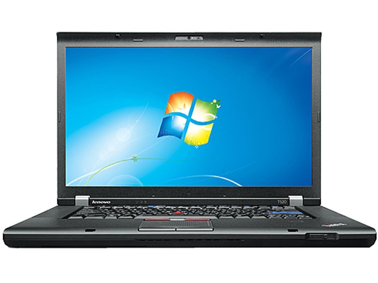 Lenovo Grade A Laptop ThinkPad T520 Intel Core i5 2nd Gen 2520M (2.50 GHz) 4 GB Memory 500 GB HDD 0 GB SSD Integrated Graphics 15.6" Windows 7 Professional 64-Bit