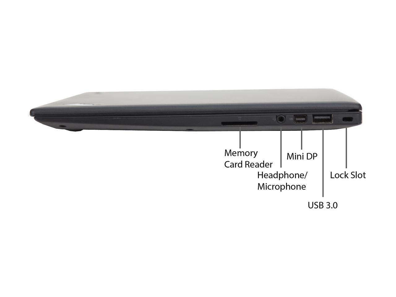 Lenovo Grade B Laptop X1 Carbon Intel Core i5 5th Gen 5300U (2.30 GHz) 8 GB Memory 256 GB SSD Intel HD Graphics 5500 14.0" Windows 10 Pro 64-bit