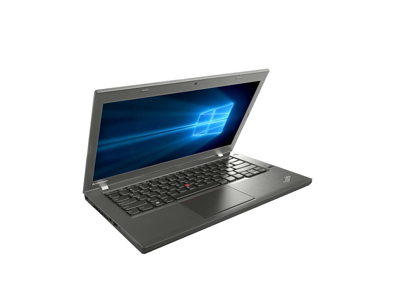 Refurbished Lenovo Grade A ThinkPad T440 Laptop, Intel Core I5 4300U 1.9GHz, 4G DDR3L, 120G SSD, WiFi, 14INCH , W10Pro 64-bit Multi-Language, 1 Year Warranty