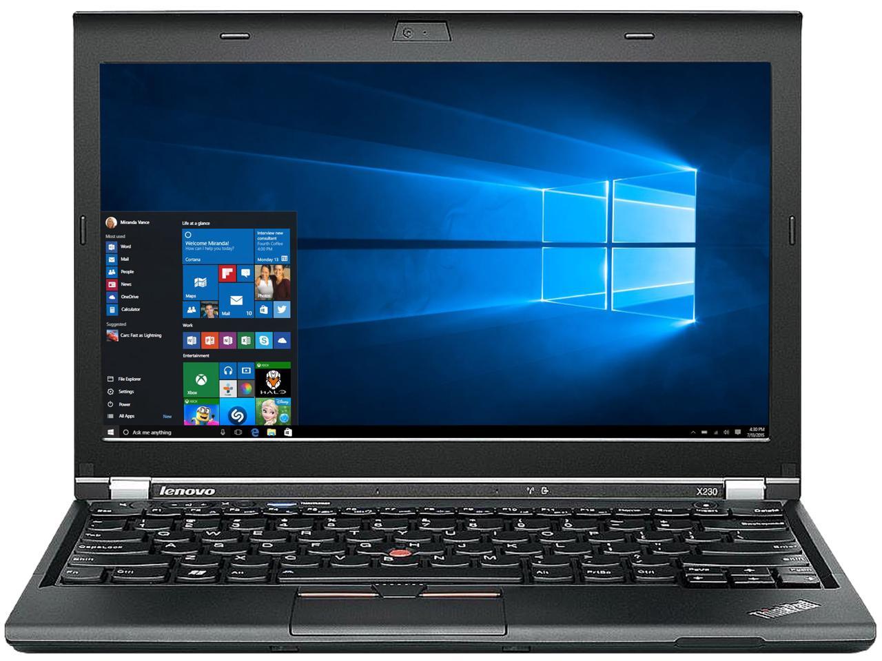 Lenovo Grade A ThinkPad X230 12.5" Laptop Intel Core i5 3rd Gen 3320M (2.60 GHz) 8 GB DDR3 480 GB SSD WIFI Windows 10 Home 64 bits (Multi-language) 1 Year Warranty