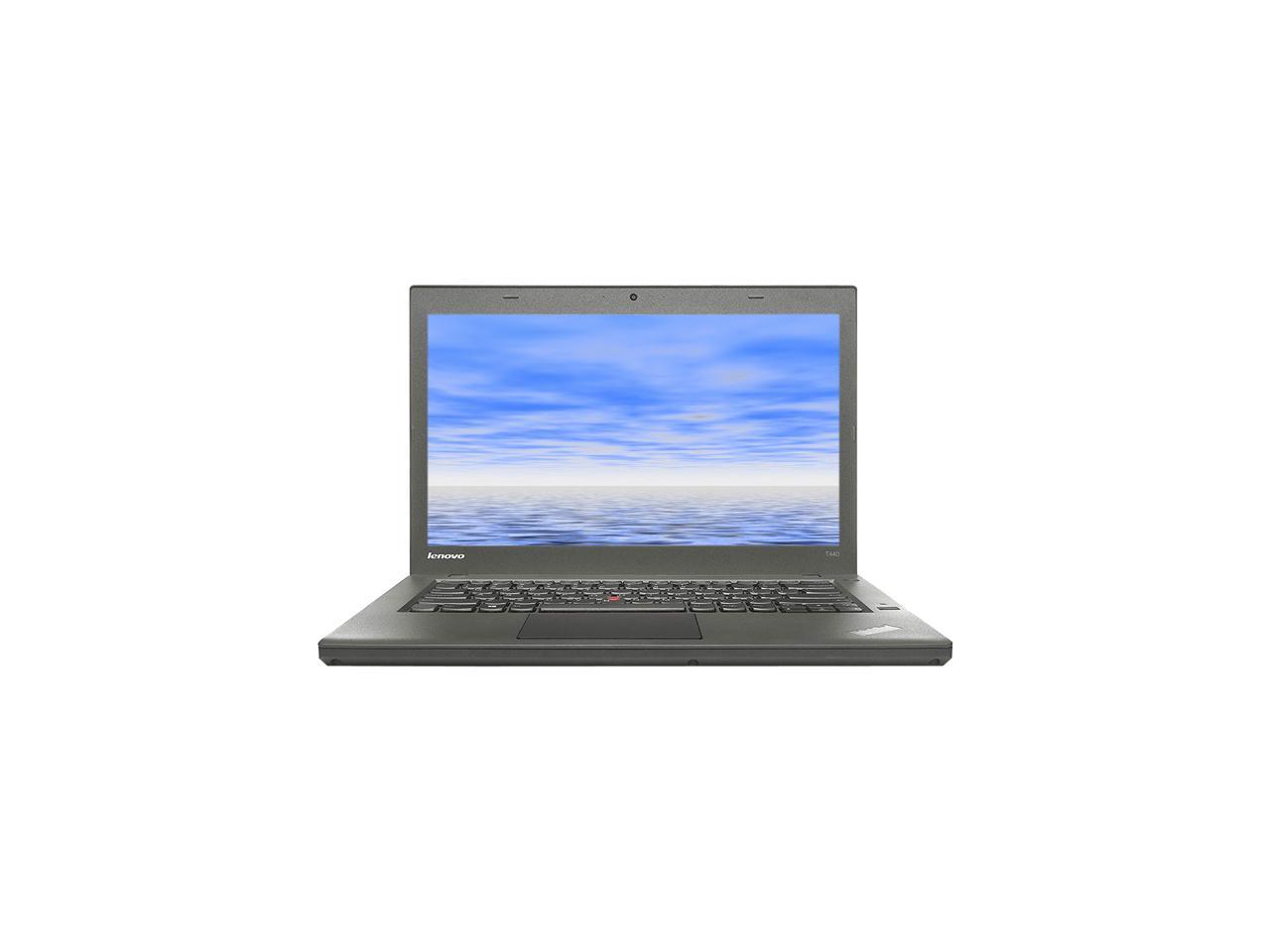 Refurbished Lenovo Grade A ThinkPad T440 14" Laptop, Intel Core i5 4th Gen 4300U (1.9 GHz), 4GB DDR3L, 240GB SSD, Win 10 Pro 64-bit, 1 Year Warranty