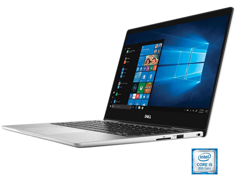 DELL Laptop Inspiron 13 7000 i7370-5937SLV Intel Core i5 8th Gen 8250U (1.60 GHz) 8 GB Memory 256 GB SSD Intel UHD Graphics 620 13.3" Windows 10 Home 64-Bit