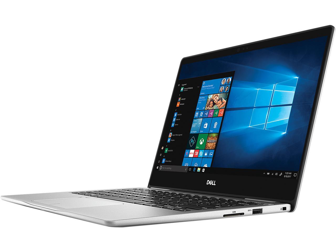 DELL Laptop Inspiron 7370 i7370-7749SLV Intel Core i7 8th Gen 8550U (1.80 GHz) 16 GB Memory 512 GB SSD Intel UHD Graphics 620 13.3" Touchscreen Windows 10 Home 64-Bit