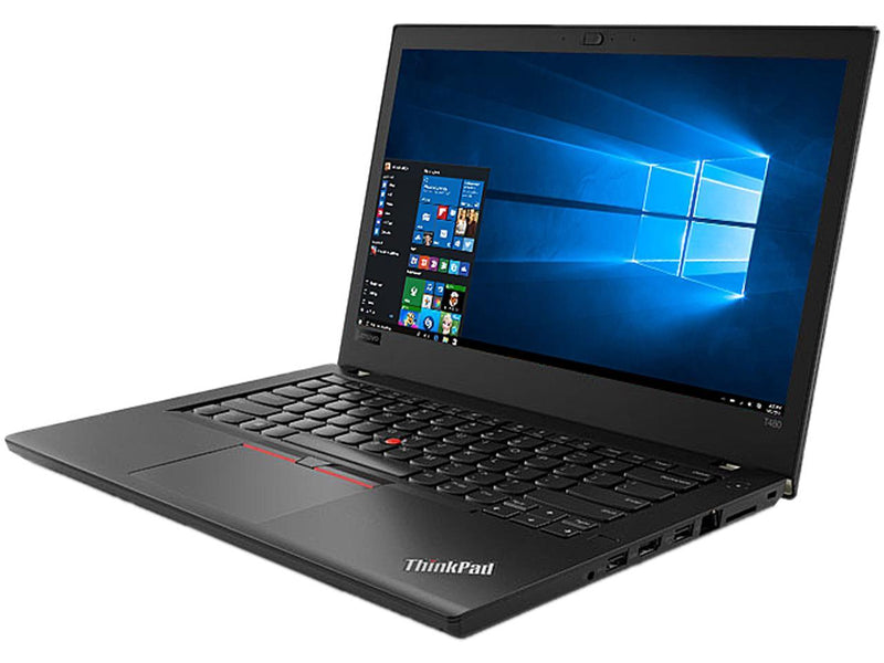 Lenovo ThinkPad T480 20L5000UUS 14" LCD Notebook - Intel Core i7 (8th Gen) i7-8550U Quad-core (4 Core) 1.80 GHz - 8 GB DDR4 SDRAM - 256 GB SSD - Windows 10 Pro 64-bit - 1920 x 1080 - In-plane Switching (IPS) Technology - Black