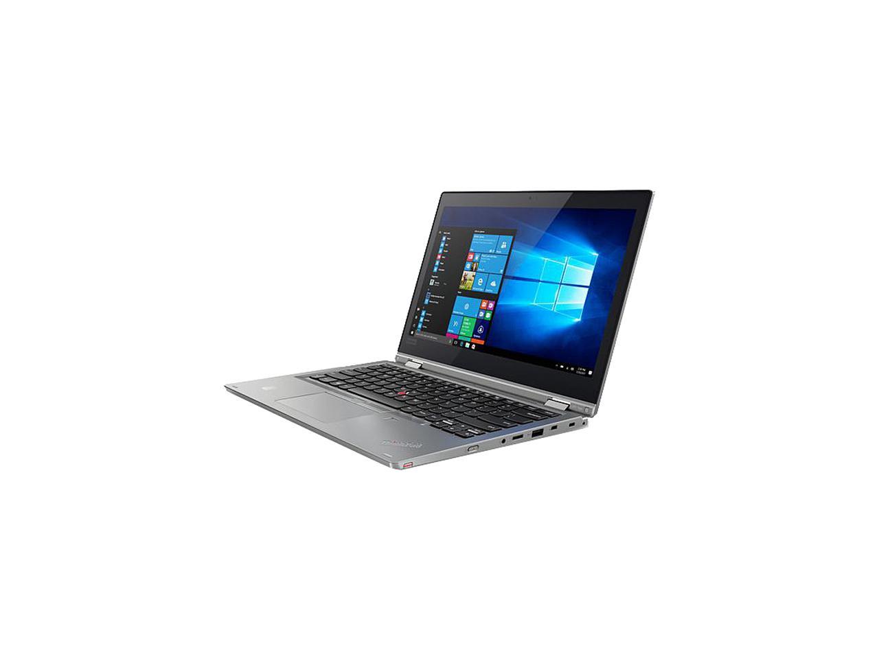 Lenovo ThinkPad L380 Yoga 20M7000KUS Intel Core i5 8th Gen 8250U (1.60 GHz) 8 GB Memory 256 GB SSD Intel UHD Graphics 620 13.3" Touchscreen 1920 x 1080 Convertible 2-in-1 Laptop Windows 10 Pro 64-Bit