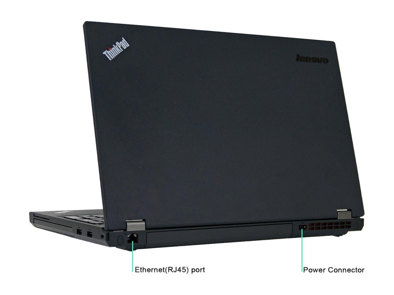 Lenovo Grade A Laptop W541 Intel Core i7 4th Gen 4810MQ (2.80 GHz) 8 GB Memory 500 GB SSD 15.6" Windows 10 Pro 64-Bit