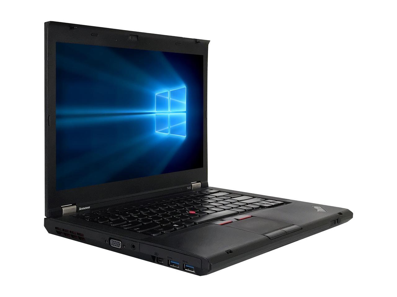 Refurbished Lenovo ThinkPad T430 14.0" Intel Core i5-3320M 2.6GHz 8GB DDR3 120GB SSD DVD Windows 10 Professional 64 Bits 1 Year Warranty