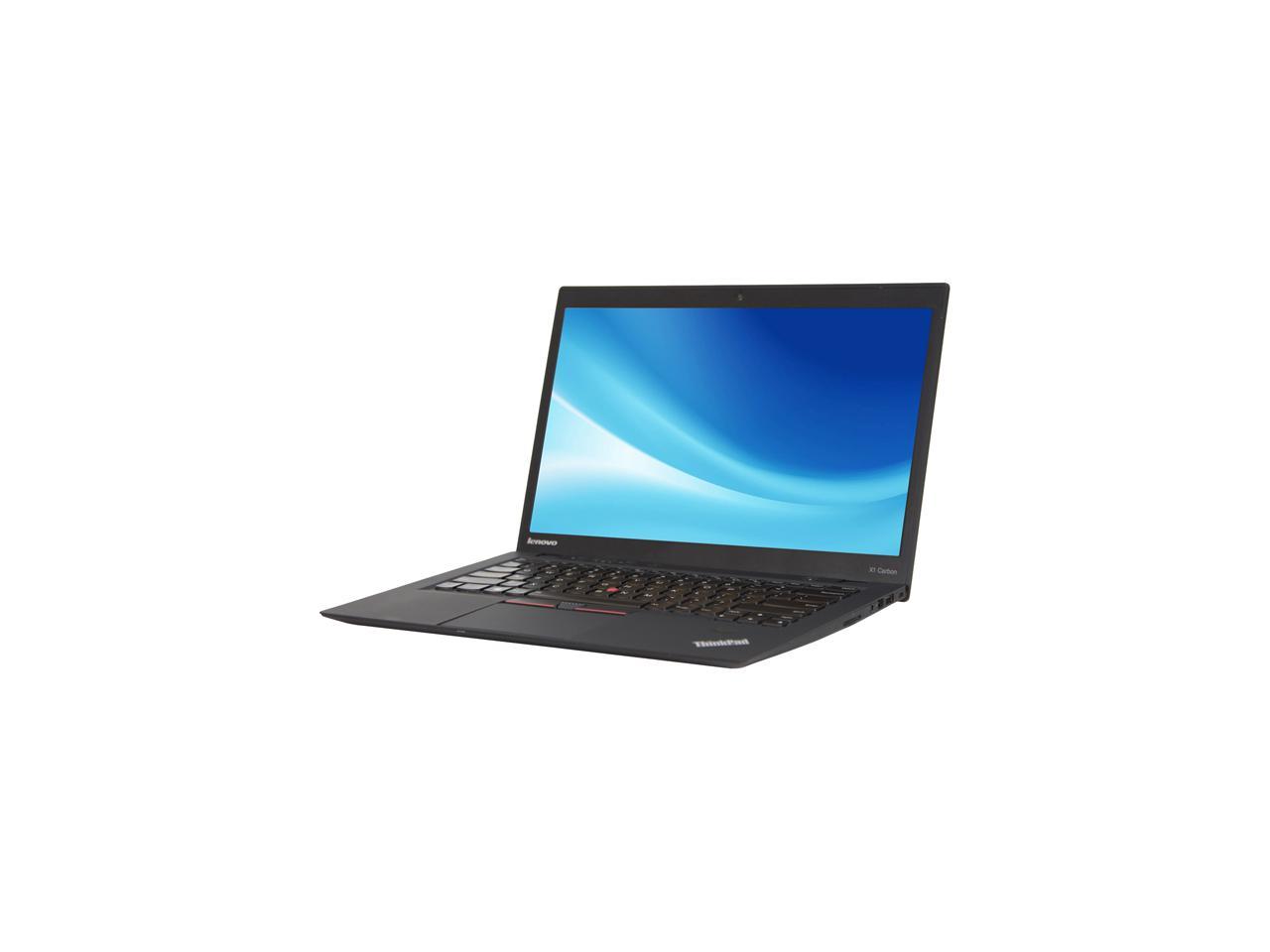 Lenovo B Grade Laptop X1 Carbon Intel Core i5 3rd Gen 3427U (1.80 GHz) 4 GB Memory 240 GB SSD 14.0" Windows 10 Pro 64-Bit