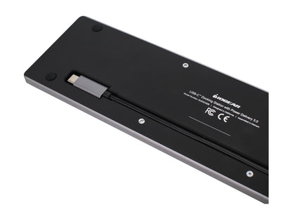 IOGEAR Black/Gray GUD3C02B Dock Pro 100 USB-C 4K Ultra-Slim Station