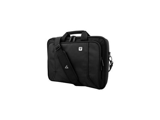 V7 PROFESSIONAL CCP16-BLK-9N Carrying Case (Briefcase) for 16" Notebook, Smartphone, Accessories, ID Card, Credit Card, Business Card, Pen, Cable, Key, Luggage, Document - Black