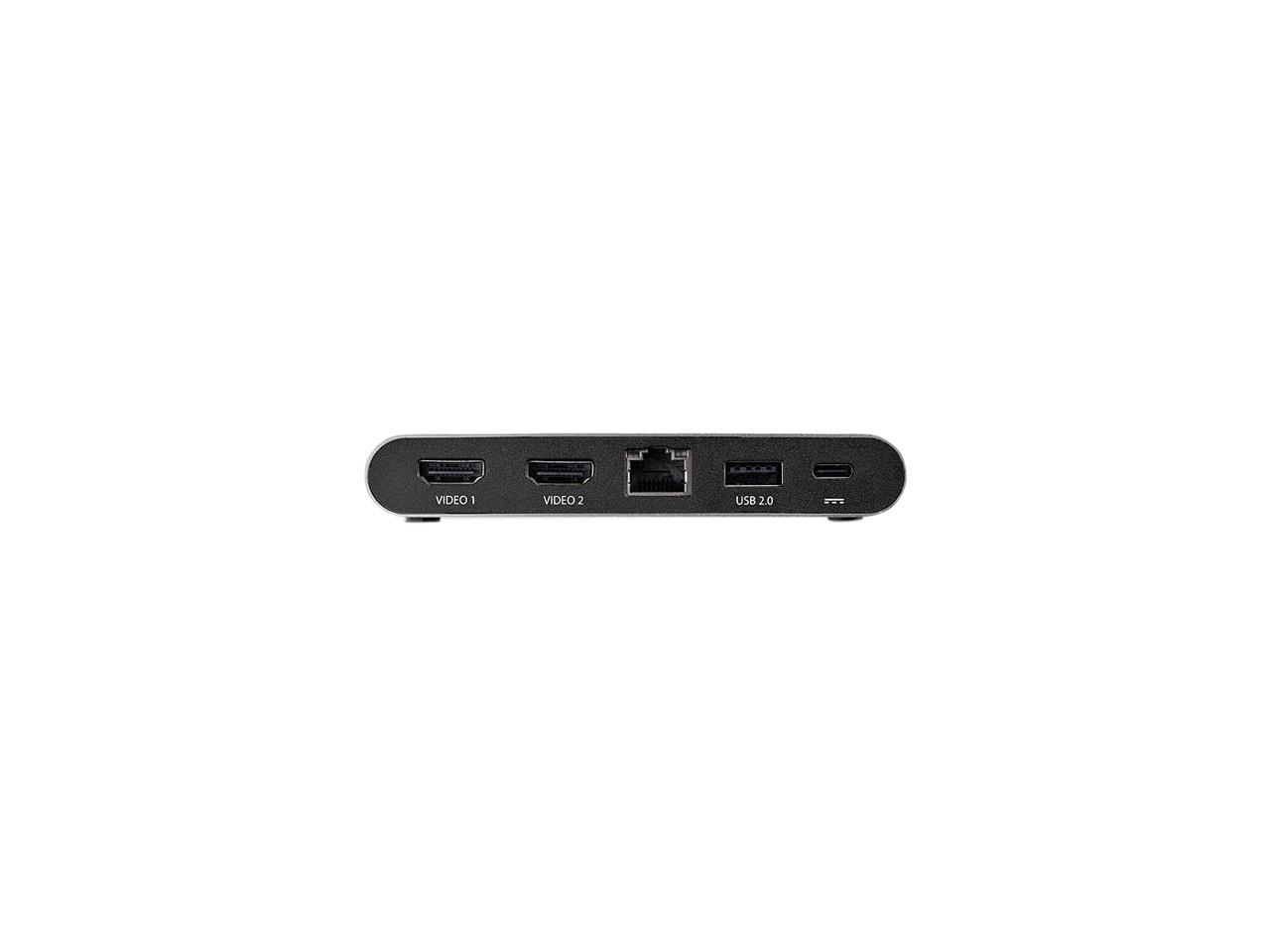 StarTech.com DK30C2HAGPD USB-C Multiport Adapter - Dual-Monitor - Windows - USB-C to Dual 4K HDMI Adapter - 2 x USB-A Ports - 100W PD 3.0 - GbE